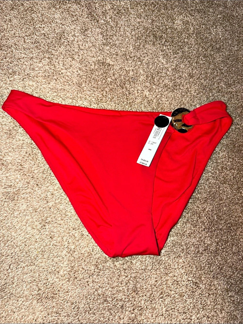 Victoria's Secret Red Bikini Bottom Size Medium NWT
